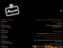 Tablet Screenshot of meanwhilebar.com